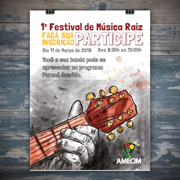 AMECIM, promove 1º Festival de Música Sertaneja de Raiz.